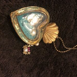 Betsey Johnson turtle heart necklace
